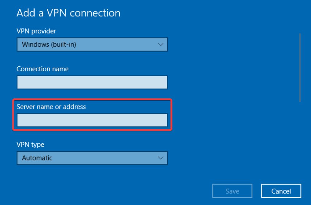 VPN Windows 10