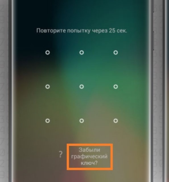 Забув пароль Android