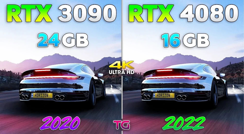 RTX 4080 порівняли з RTX 3090