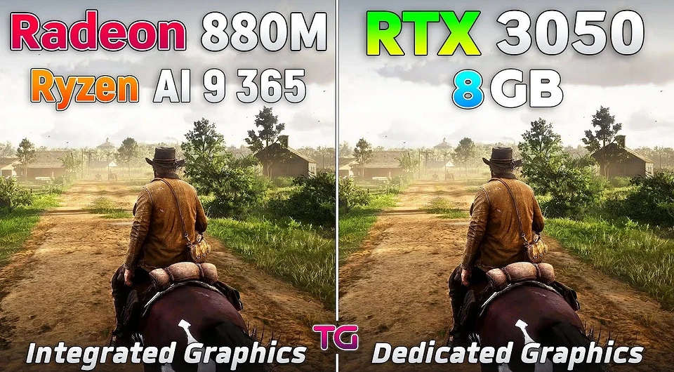 Radeon 880M порівняли з GeForce RTX 3050 в сучасних іграх